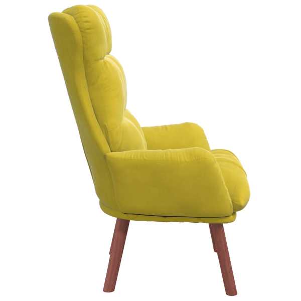fåtölj Gul 69 x 74 x 93 cm Sammet