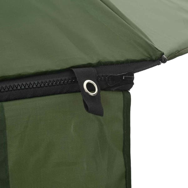 Fiskestångsparaply 228 x 204 cm Oxford Polyester Gul armé