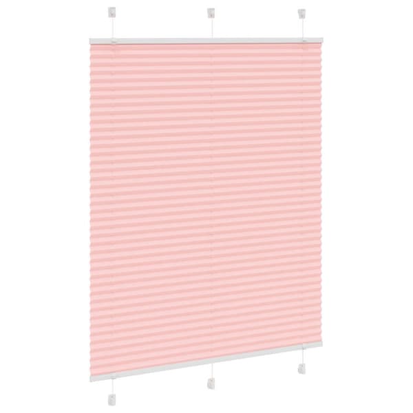 Plisserad persienn rosa 110x100 cm tyg bredd 109,4cm polyester