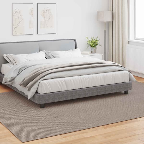 Områdesmattor Rektangulär LUGO Taupe 200 x 280 cm Polyester