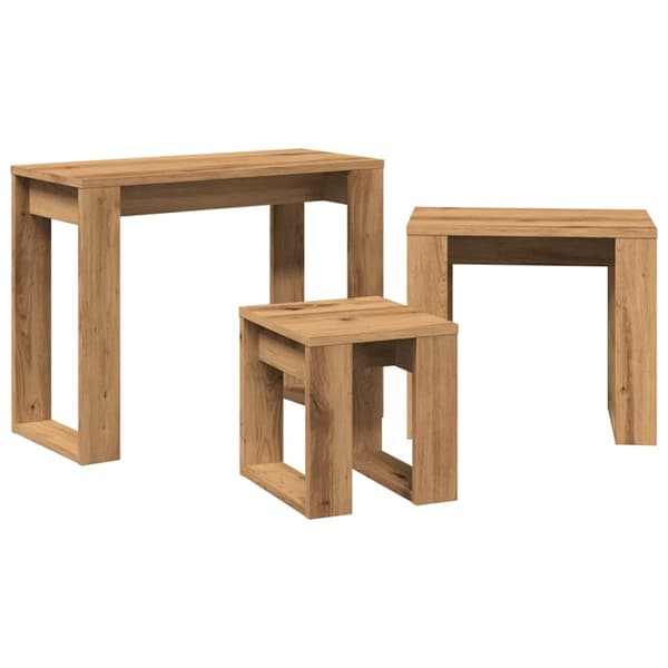 Bordsbo 3 st artisan ek konstruerat trä