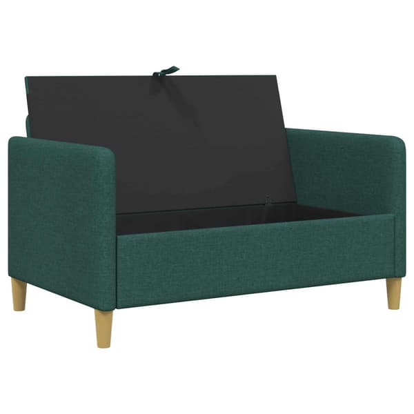 Soffa med förvaring Mörkgrön 122 x 78 x 87 cm Polyester