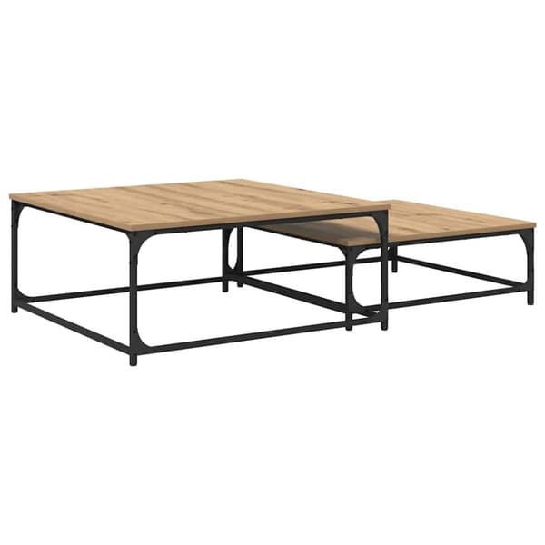 Kaffeebord 2 pcs Artisan Ek Konstruerat trä