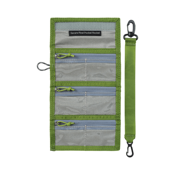 Think Tank Secure Pocket Rocket (Wallet with Strap: holds 9 SD/CFexpress/Micro) Highland Green