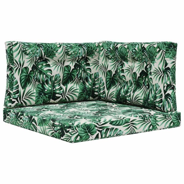 Utomhus Soffa Kudde 3 pcs Bladmönster Polyester