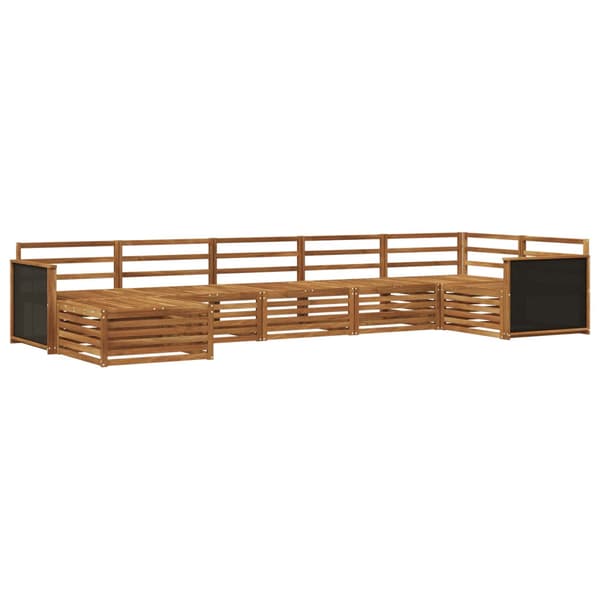 Utomhussoffset 7 pcs Naturlig