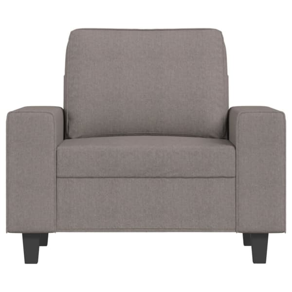 Fåtölj taupe 60 cm tyg