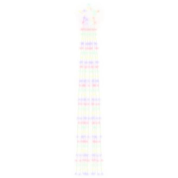 Julgransbelysning 320 LED färgglad 375 cm