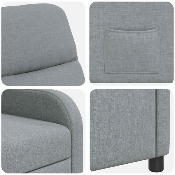 Recliner Ljusgrå Tyg