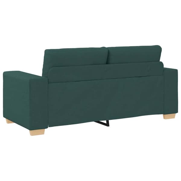 Tvåsitssoffa mörkgrön 180x77x82 cm tyg
