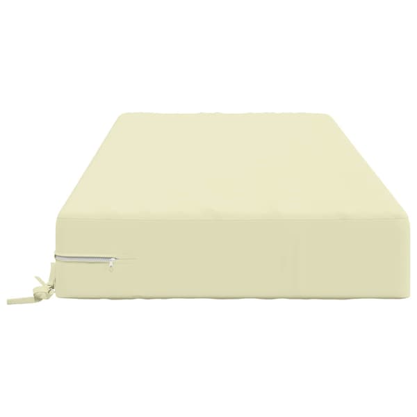 Sittkudde SOEST 100% Polyester Gräddvit 120 x 60 x 15 cm
