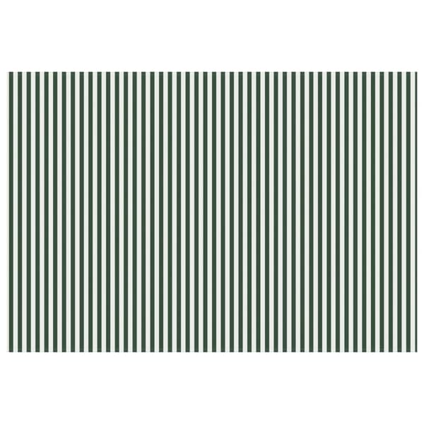 Markisväv Grön och Vit 300 x 250 cm Polyester