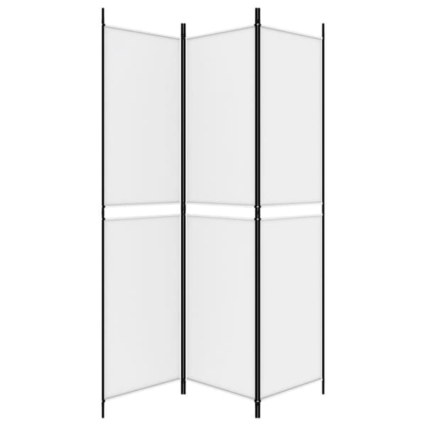 Rumsavdelare 3 paneler vit 150x200 cm tyg