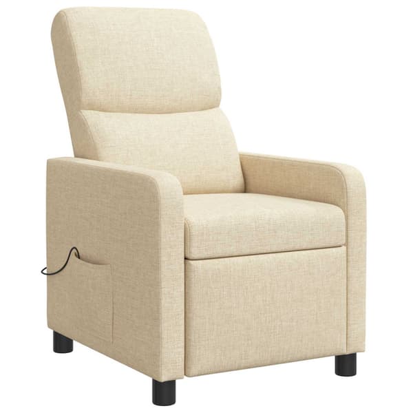 Recliner Gräddvit Tyg