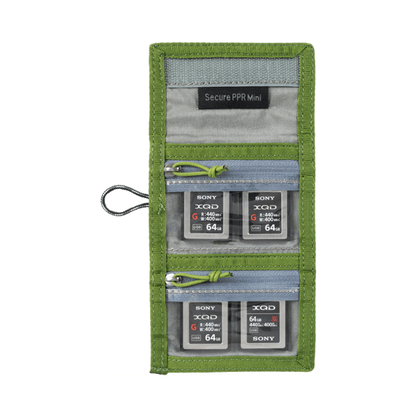 Think Tank Secure Pocket Rocket Mini (Wallet with Strap: holds 4 CF/CFexpress or 6 SD/microSD) Green