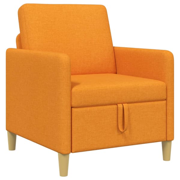 Soffa med förvaring Mörkgul 72 x 78 x 87 cm Polyester