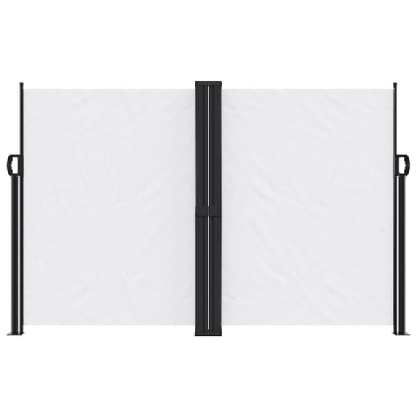 Infällbar sidomarkis vit 160x1200 cm