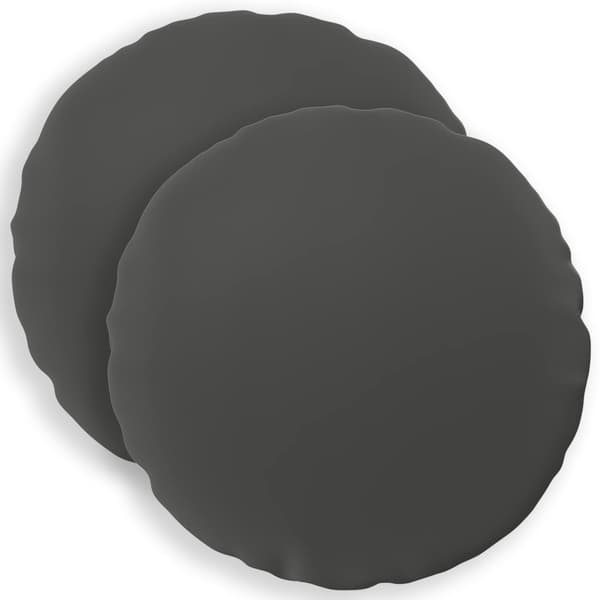Kuddöverdrag 2 st HEERLEN Antracit Ø 50 cm Polyester