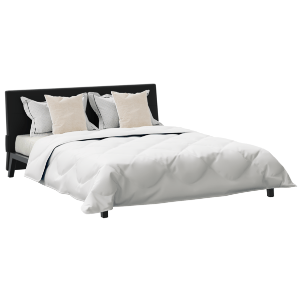 Duntäcke med kudde 3 pcs Vit Mikrofiber