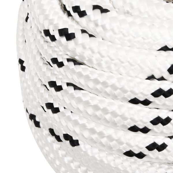 Båtlina flätad vit 16 mm x 25 m polyester