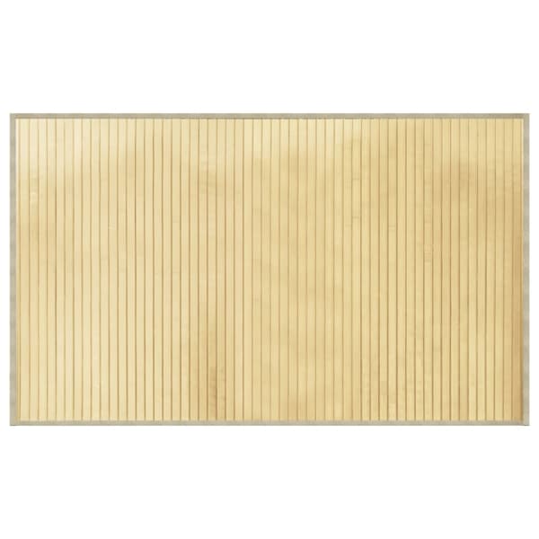 Matta rektangulär ljus naturlig 60x100 cm bambu