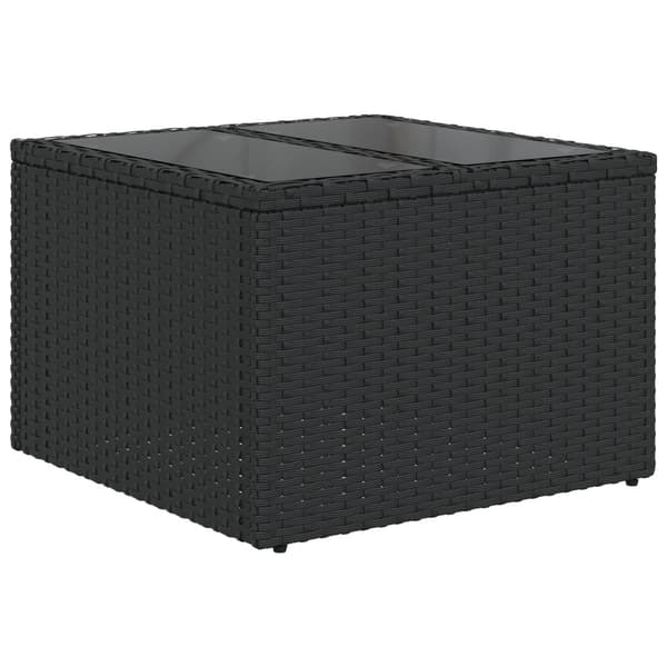 Trädgårdsoffset 9 st Poly rattan