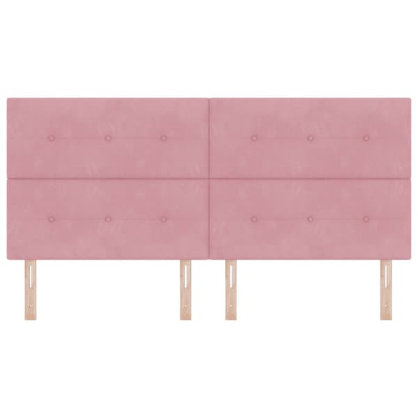 Huvudgavel Rosa 200 cm Sammet