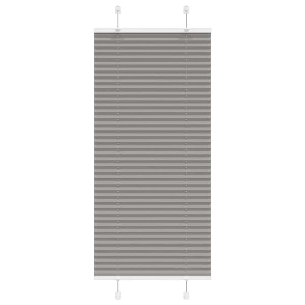Plisserad persienn antracit 60x100cm tyg bredd 59,4cm polyester