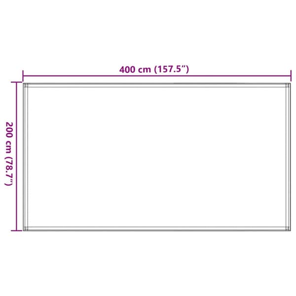 Tältmatta 200x400 cm antracit