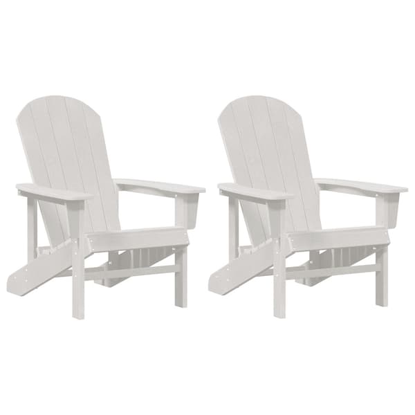 Trädgård Stol 2 pcs Vit 82 x 74 x 92 cm polyeten