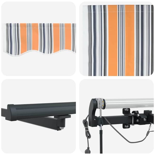 Markis tyg Flerfärgsdesign 400 × 350 cm Polyester