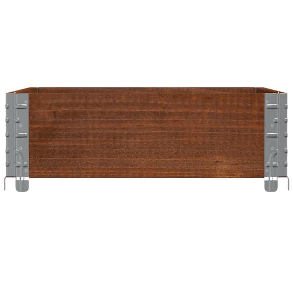 Odlingslåda brun 80x60 cm massiv furu