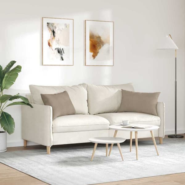 Sofakuddar 2 pcs Taupe 60 x 40 cm tyg