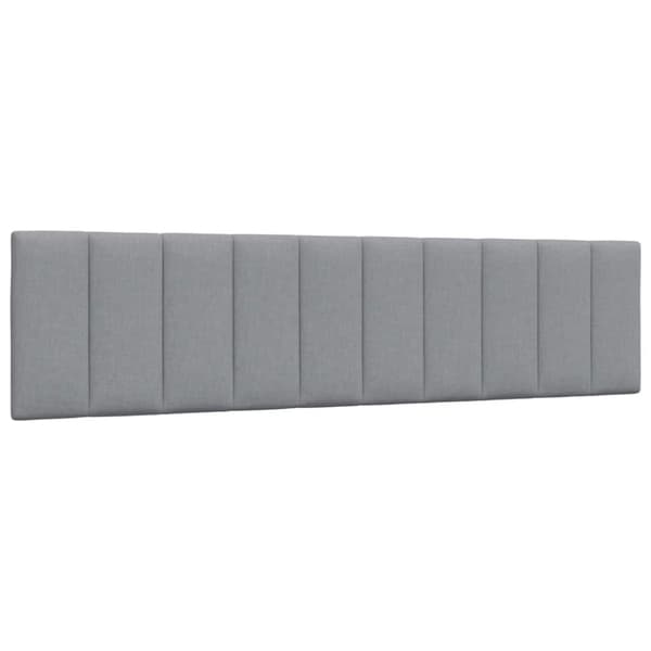 Bed Frame without Mattress "Hanko" Light Grey 200x200 cm Fabric