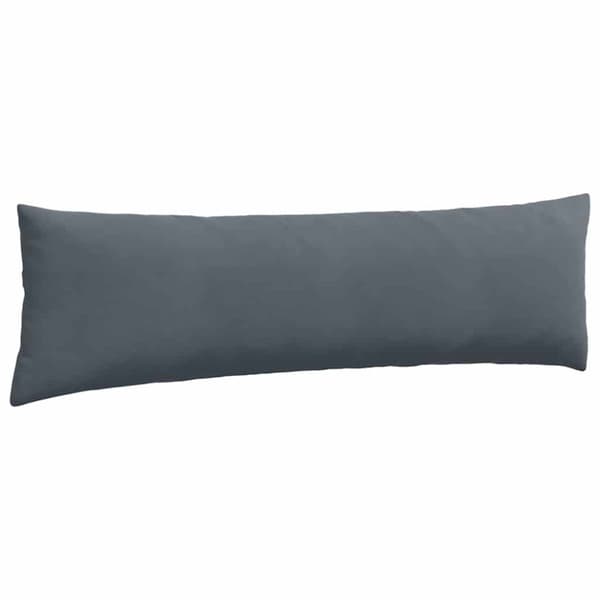 Sofakuddar 2 pcs Mörkgrå 145 x 40 cm Kordread tyg