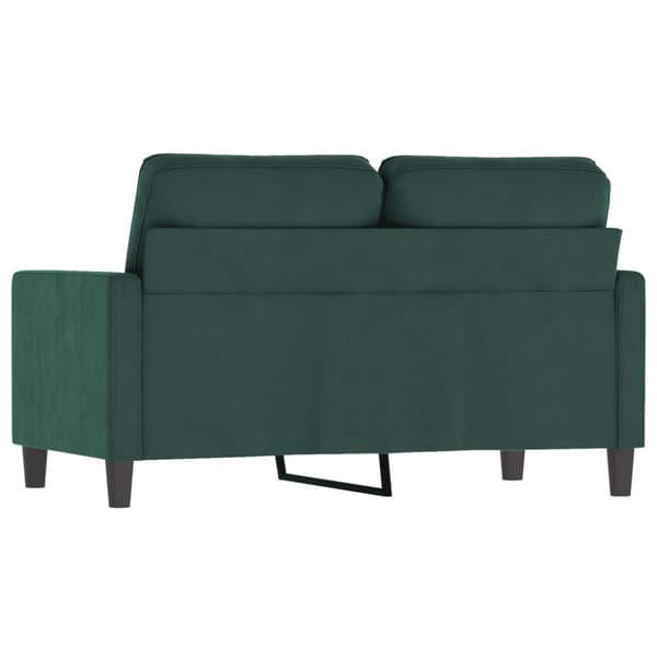 Soffa 2-sits mörkgrön 120 cm sammet