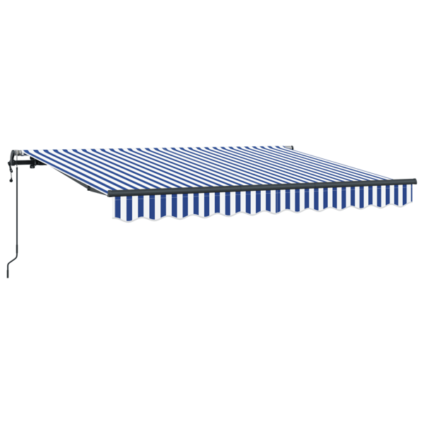 Utfällbar markis Blå 250 x 200 cm tyg