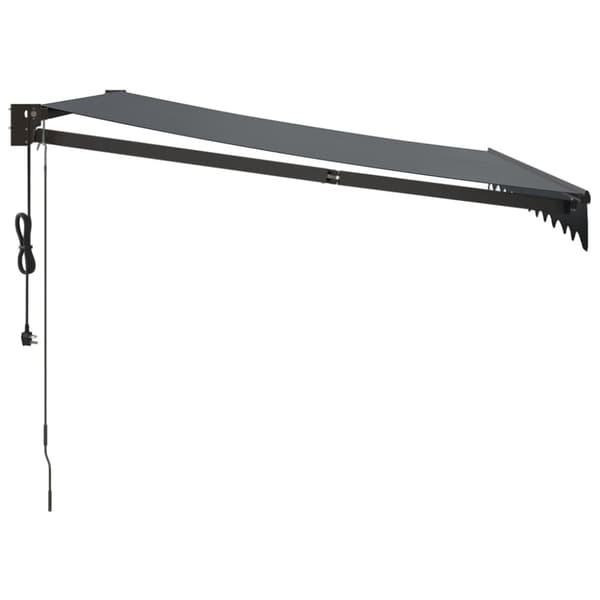 Automatisk infällbar markis antracit 3x2,5 m