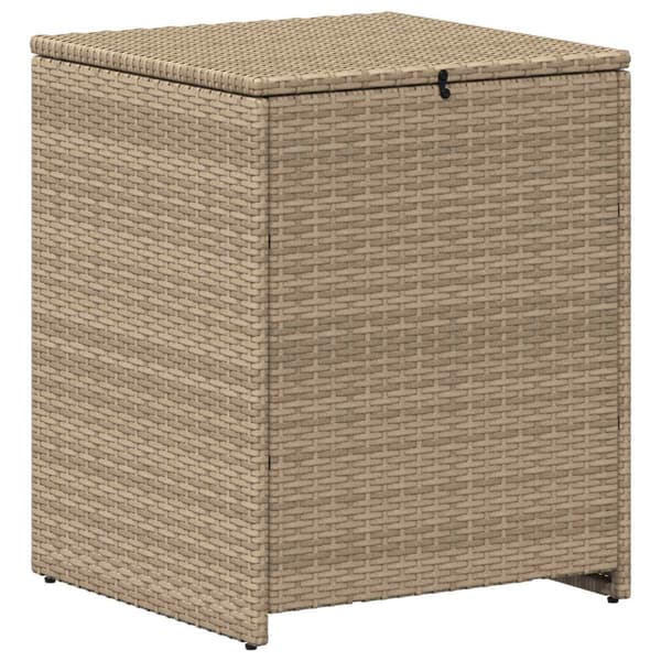 Soffset 7 pcs Beige och Ljusgrå Poly Rattan och stål