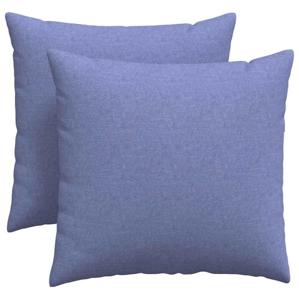 Sofakuddar 2 pcs Jeansblå 45 x 45 cm tyg
