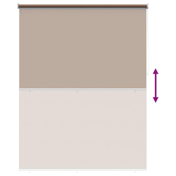 Rullgardin UV-skydd Taupe 180 x 140 cm Polyester