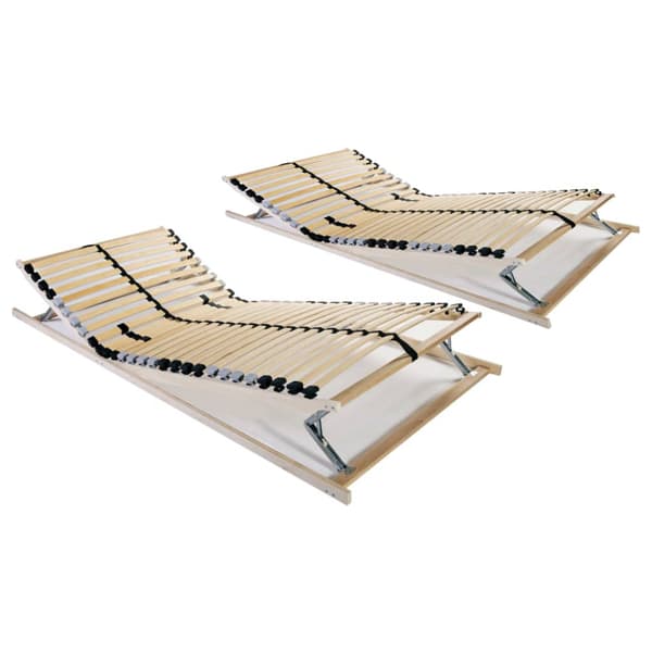 Ribbotten med 28 ribbor 2 st 7 zoner 80x200 cm