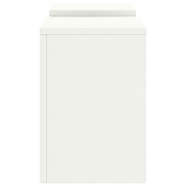 Växtställ 2 pcs Vit 24 x 24 x 35 cm Stål
