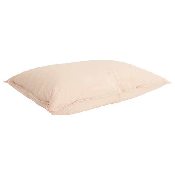 Täckeset med kudde Beige 155 x 200 cm Bomull, Kapok, Polyester