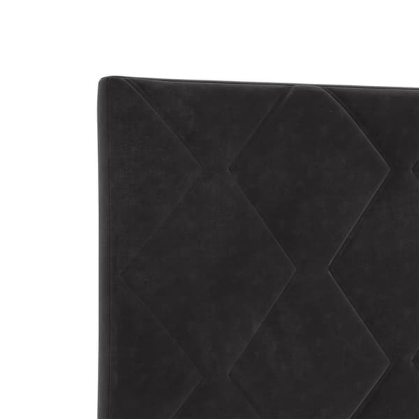Huvudgavel Svart 100 cm Sammet