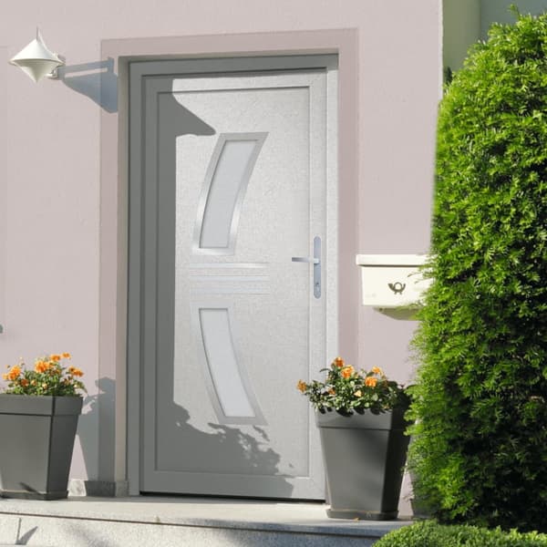 Ytterdörr vit 98x200 cm PVC
