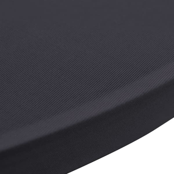 Elastiskt bordsöverdrag 2 st 80 cm antracit