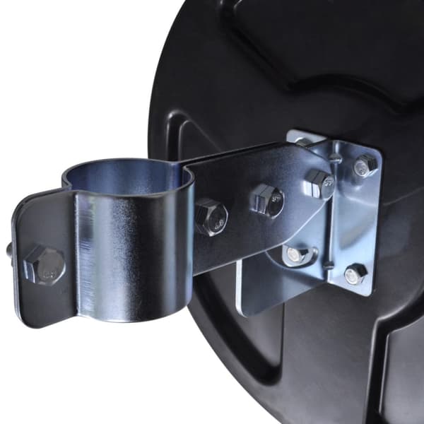 Konvex trafikspegel 30 cm PC-plast svart