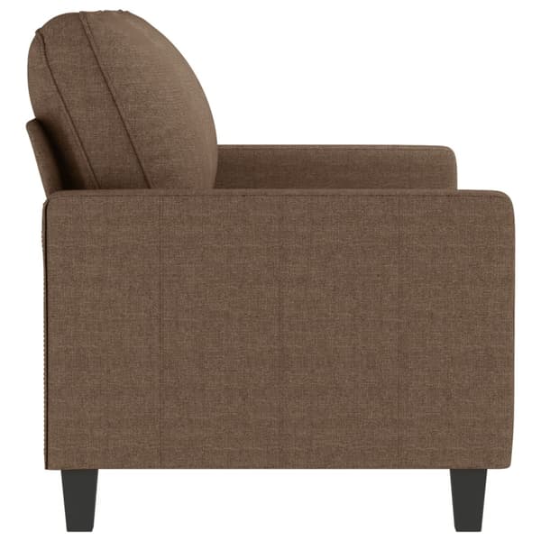 2-sitssoffa brun 140 cm tyg
