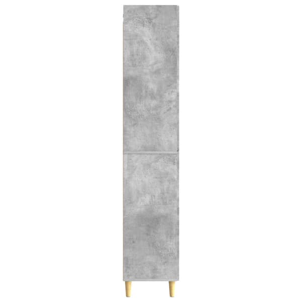 Skåpset 2 pcs Betonggrå Konstruerat trä